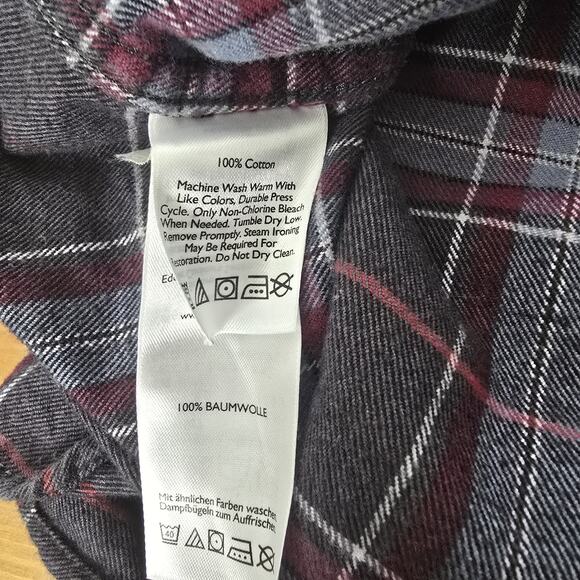 Bundle 2 Eddie Bauer Men's Button-Down Long Sleeve Plaid Flannel Size TXXXL Pack - Picture 13 of 15